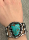 Vintage Native American Navajo Royston Turquoise Sterling Bracelet 55g 6 75