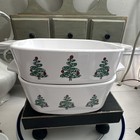   2  Corning Ware Christmas Casserole Dishes W  Handles 1 L    1 5 L  Euc - Usa 