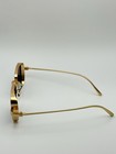 Retro Gold Frame Rectangle Sunglasses - Unisex Vintage Eyewear With Deep Blue L