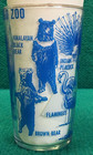 Vintage   San Diego Zoo  souvenir  8 Oz  Juice Glass With Scenic Animals