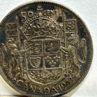1943 Canada 50 Cents  800 Silver Coin