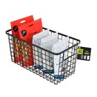 Nestable Basket Set - 6 X 6 X 12 Inch - Set Of 4 - Black
