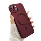 Magnetic Case For Iphone 14 Plus Phone Case For Women  Shockproof Wine Red