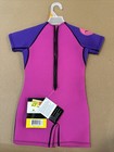 New Body Glove Child Medium 40-50 Lbs Springsuit Wetsuit Pink Purple 3-4 Years