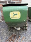Vtg John Deere Green Metal Planter Seeder Fertilizer Box Hopper Farm Seed Parts