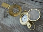 Brass Compass Sundial Nautical Vintage Antique Maritime Box Gift Marine Lover