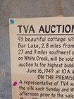 Tva Auction Sale Document Poster 1949 Watts Bar Lake Cottage Sites Knoxville Tn