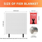 Fire Blanket 4 Pack - 39  X 39  Prepared Emergency Fire Blanket
