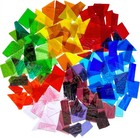 2 2lb Colorful Transparent Stained Glass Scraps Irregular Stained Glass Sheets