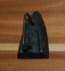 Vintage Miniaturesmall  Cast Iron Sad Iron Raised Heart 3  Tall Black