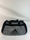 Adidas Duffel Travel Gym Sports Bag Gray black Three Stripes Logo