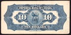 Imperial Bank Of Canada 1939  10 Ten Dollar Chartered Note 033326
