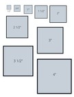 Clear Photo Strength Squares   Cut Mosaic Glass Tile Shapes 