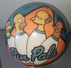 The Simpsons Viz-a-ball Bowling Ball Pin Pals Barneys 8 lb Un-drilled Rare 2007