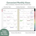 2026 Planner   Calendar Planner Weekly And Monthly  jan 6 3  X 8 4  Mint Green