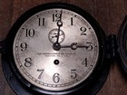 Wwii Chelsea Clock Brass bakelite Sun Shipbuilding   Dry Dock Co Porthole Works 