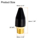 3pcs Rubber Air Tool For Air Nozzle Tip 1 8  Blow Gun Rubber Tip  Black