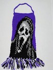 Handmade Crochet Ghost Face Hanging Banner Halloween Decoration Nice Piece 