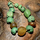 Rare Ancient Glass Excavated Dig Beads Afghanistan Trade Circa 1000 Years Old