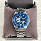 Bulova Men s Marine Star Blue Dial Chronograph 98b400 Quartz Watch 41 5mm