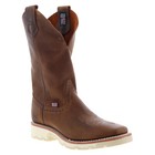 Double H Wooten Domestic Square Toe Roper 12  Mens Brown Wide Work Boots