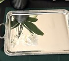 Christofle Rubans Silverplated Serving Tray  excellent 