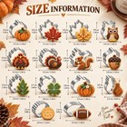 14 Piece Mini Thanksgiving Cookie Cutter Set  Stainless Steel Shapes