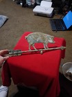 Antique Vintage Metal Pig Weathervane Directional Element With Decorative Rod