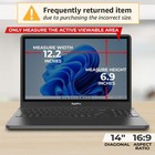 14 Inch 16 9 Laptop Privacy Screen Filter - Computer Monitor Privacy Shield A   