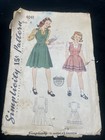 Vintage 1940s 50s Girls Sewing Pattern Lot Of 10 Dress Children   s Sizes 6 Mo-6