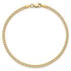10k Real Gold 2 2mm Cuban Anklet Bracelet - 10k Real Gold 9 Inch Anklet - Ga20