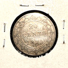 Canada Newfoundland 1894 20 Cents Km 4 F vf