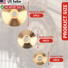 15 Pcs Brass Clock Hand Nut Assortment 5mm 6mm 10mm Grandfather Wall Clock Parts
