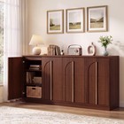 63  Arched 4-door Sideboard Tv Stand Dining Room entryway living Room coffee Bar