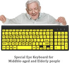 Large Print Wireless Keyboard And Mouse Set 2 4g Full Size For Visually Impaired