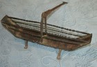 Antique Footed Twisted Wrought Iron Fireplace Toaster With Folding Arm