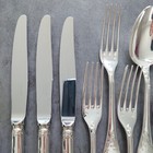 Christofle Marly 15pcs Silverplate Flatware Knife Fork Spoon Excellent