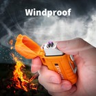 Waterproof Electric Lighter Dual Arc Plasma Flameless Windproof Usb Rechargeable