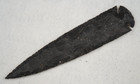 Nice Black 8 8  Flint Spearhead Point Knife Blade Arrowhead I-663