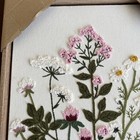 Bp Home Woven Embroidered Textile Wall Art Wildflowers 12    X 15    