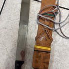 Vintage Collins   Co Legitimus Macheti W Leather Sheath 20  Blade