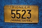 Minnesota Pioneer Antique Vehicle License Plate