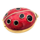 Vtg Estee Lauder Enamel Ladybug Solid Perfume Compact 1998 Lady Bug Pillbox