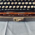 Underwood Portable Typewriter 4-bank Model C W  Case  Working  Vtg 1932