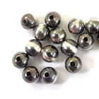 Round Oxidized Desert Pear Real  925 Sterling Silver Spacer Beads 2mm 3mm 4-18mm
