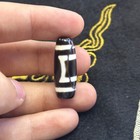 Old Ancient Tibetan Temple Himalayan Agate Eye Dzi Bead In Good Condition