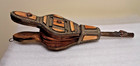 Vintage Ornate Fireplace Bellows  Inlayed Bone  Wood  Brass   Leather   Working