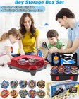 Bey Battling Burst Gyro Bay Blade Toy Set Portable Box 10 Beys Toolbox 