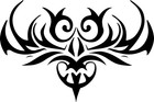 Tribal Tattoo Design Stencil For Artistic Expression In Home Decor - Stencilair