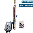 Dc 24 270w 3  Solar Pump Submersible Pump Bore Deep Well Pump   Mppt Controller